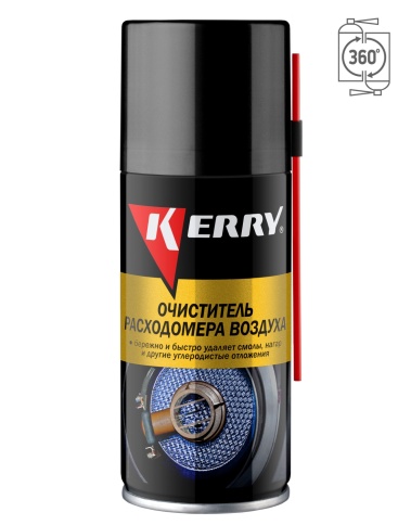 ОЧИСТИТЕЛЬ РАСХОДОМЕРА ВОЗДУХА (ДМРВ) 210мл KERRY фото 1
