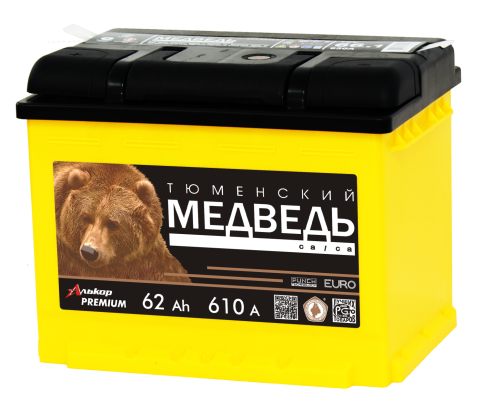 АКБ ТЮМЕНЬ 62А Медведь п/п фото 1